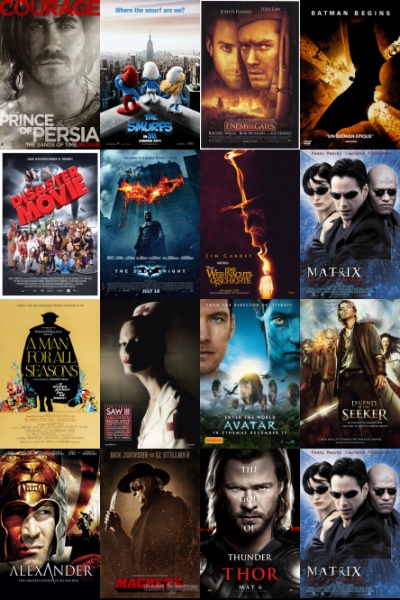 معرفی بهترین فیلم و سریال از نظر منتقدین و بینندگان - پوستر فیلمها و سریالها